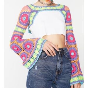 Current Mood Crochet Shrug